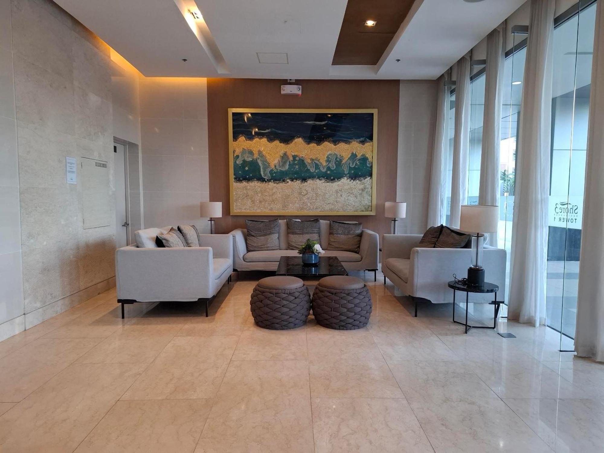 Shore 1 & 3 Residences Moa 1Br With Balcony By Darpm Manila Exteriér fotografie